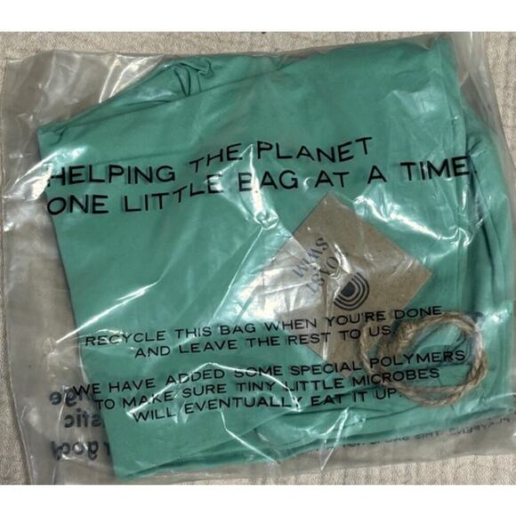 NWT Toast Signature One Shoulder Crop Top, Ming Green, Size M - Picture 4 of 4